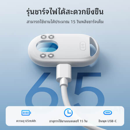 อุปกรณ์ติดตามจีพีเอสและ ตรวจจับกล้องแอบถ่าย HOCO E95 สำหรับ APPLE สีขาว_6